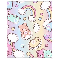 Usheen Carebears, Bears, Cat, Colorful, Cute, Pastel, Pattern Drawstring Pouch (XL) from ArtsNow.com Front