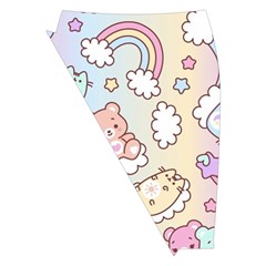 Usheen Carebears, Bears, Cat, Colorful, Cute, Pastel, Pattern Midi Wrap Pencil Skirt from ArtsNow.com Front Left