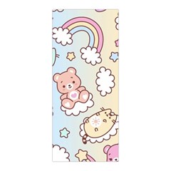 Usheen Carebears, Bears, Cat, Colorful, Cute, Pastel, Pattern Pleated Skirt from ArtsNow.com Front Pleats