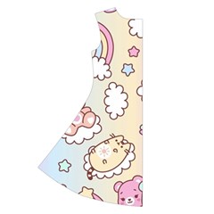 Usheen Carebears, Bears, Cat, Colorful, Cute, Pastel, Pattern Long Sleeve Velvet V Back Left