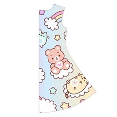 Usheen Carebears, Bears, Cat, Colorful, Cute, Pastel, Pattern Long Sleeve Velvet V Back Right