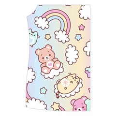 Usheen Carebears, Bears, Cat, Colorful, Cute, Pastel, Pattern Women s Button Up Vest from ArtsNow.com Front Right