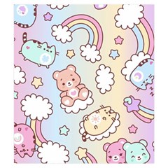 Usheen Carebears, Bears, Cat, Colorful, Cute, Pastel, Pattern Kids  Hooded Rain Ponchos from ArtsNow.com Pocket