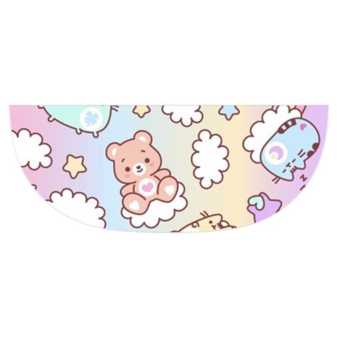 Usheen Carebears, Bears, Cat, Colorful, Cute, Pastel, Pattern Kids  Hooded Rain Ponchos from ArtsNow.com Brim