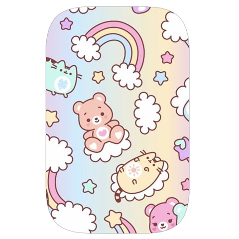 Usheen Carebears, Bears, Cat, Colorful, Cute, Pastel, Pattern Waist Pouch (Small) from ArtsNow.com Front