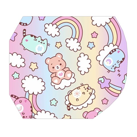 Usheen Carebears, Bears, Cat, Colorful, Cute, Pastel, Pattern Belt Pouch Bag (Small) from ArtsNow.com Tape