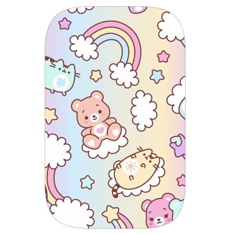 Usheen Carebears, Bears, Cat, Colorful, Cute, Pastel, Pattern Waist Pouch (Large) from ArtsNow.com Back