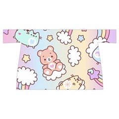 Usheen Carebears, Bears, Cat, Colorful, Cute, Pastel, Pattern Wristlet Pouch Bag (Small) from ArtsNow.com Front