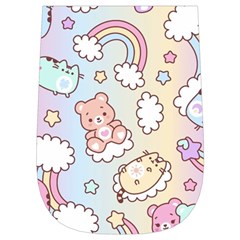 Usheen Carebears, Bears, Cat, Colorful, Cute, Pastel, Pattern Wristlet Pouch Bag (Small) from ArtsNow.com Right Side