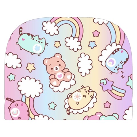 Usheen Carebears, Bears, Cat, Colorful, Cute, Pastel, Pattern Make Up Case (Small) from ArtsNow.com Front