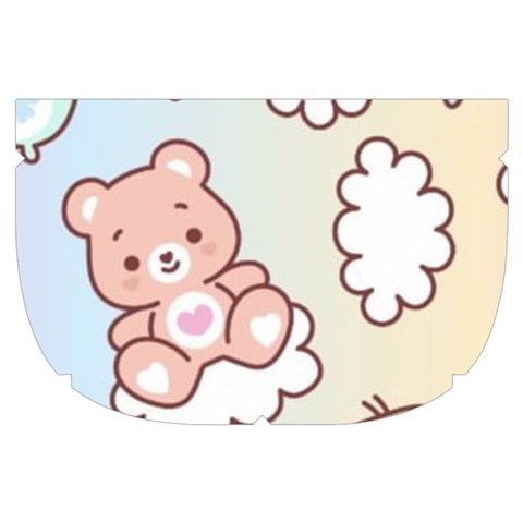 Usheen Carebears, Bears, Cat, Colorful, Cute, Pastel, Pattern Make Up Case (Small) from ArtsNow.com Side Right