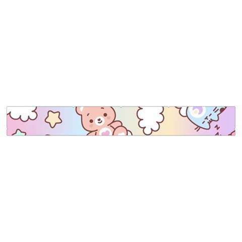 Usheen Carebears, Bears, Cat, Colorful, Cute, Pastel, Pattern Make Up Case (Small) from ArtsNow.com Zipper Tape Back