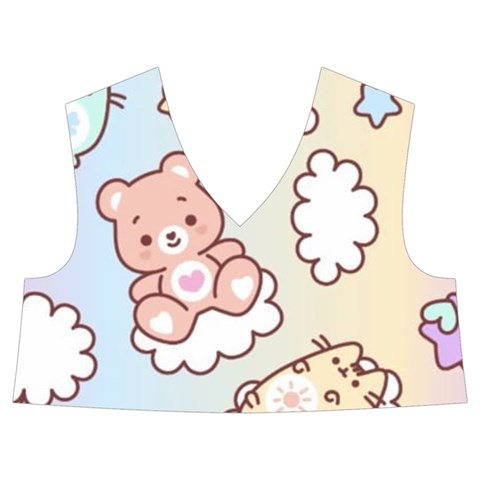 Usheen Carebears, Bears, Cat, Colorful, Cute, Pastel, Pattern Kids  Midi Sailor Dress from ArtsNow.com Front Top