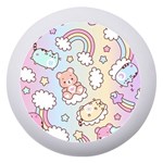 Usheen Carebears, Bears, Cat, Colorful, Cute, Pastel, Pattern Dento Box with Mirror