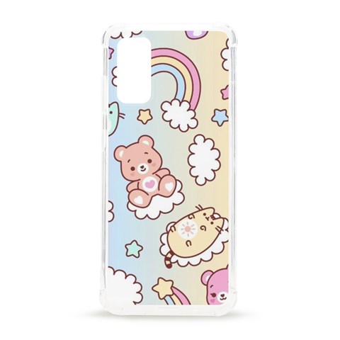 Usheen Carebears, Bears, Cat, Colorful, Cute, Pastel, Pattern Samsung Galaxy S20 6.2 Inch TPU UV Case from ArtsNow.com Front