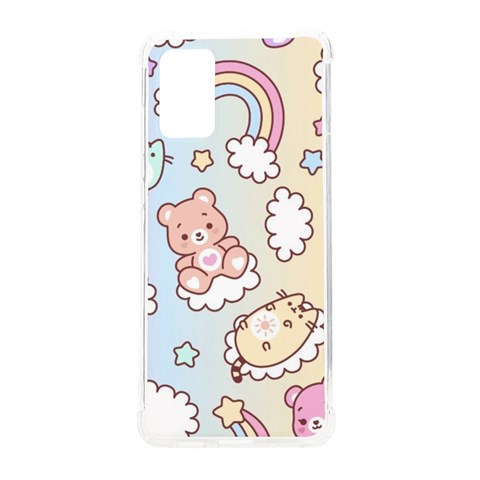 Usheen Carebears, Bears, Cat, Colorful, Cute, Pastel, Pattern Samsung Galaxy S20 Plus 6.7 Inch TPU UV Case from ArtsNow.com Front