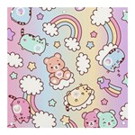 Usheen Carebears, Bears, Cat, Colorful, Cute, Pastel, Pattern Banner and Sign 3  x 3 