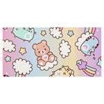 Usheen Carebears, Bears, Cat, Colorful, Cute, Pastel, Pattern Banner and Sign 6  x 3 