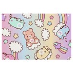 Usheen Carebears, Bears, Cat, Colorful, Cute, Pastel, Pattern Banner and Sign 6  x 4 