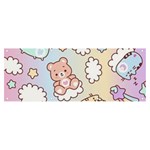 Usheen Carebears, Bears, Cat, Colorful, Cute, Pastel, Pattern Banner and Sign 8  x 3 