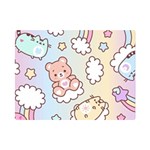 Usheen Carebears, Bears, Cat, Colorful, Cute, Pastel, Pattern Premium Plush Fleece Blanket (Mini)