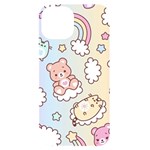 Usheen Carebears, Bears, Cat, Colorful, Cute, Pastel, Pattern iPhone 14 Black UV Print Case