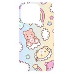 Usheen Carebears, Bears, Cat, Colorful, Cute, Pastel, Pattern iPhone 14 Pro Black UV Print Case