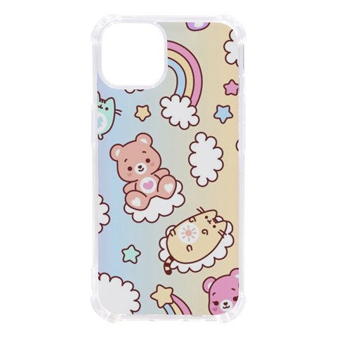 Usheen Carebears, Bears, Cat, Colorful, Cute, Pastel, Pattern iPhone 13 TPU UV Print Case from ArtsNow.com Front