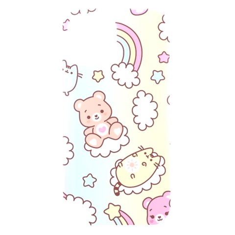 Usheen Carebears, Bears, Cat, Colorful, Cute, Pastel, Pattern iPhone 15 Black UV Print PC Hardshell Case from ArtsNow.com Front