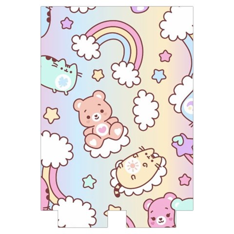 Usheen Carebears, Bears, Cat, Colorful, Cute, Pastel, Pattern Automatic Folding Umbrella with Case (Medium) from ArtsNow.com Case