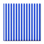 Blue Stripes, Sticker, Stickers Tile Coaster