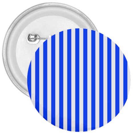 Blue Stripes, Sticker, Stickers 3  Buttons from ArtsNow.com Front