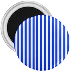 Blue Stripes, Sticker, Stickers 3  Magnets