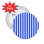 Blue Stripes, Sticker, Stickers 2.25  Buttons (10 pack) 