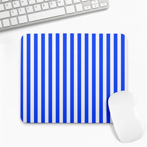 Blue Stripes, Sticker, Stickers Large Mousepad from ArtsNow.com Front