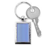 Blue Stripes, Sticker, Stickers Key Chain (Rectangle)