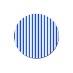 Blue Stripes, Sticker, Stickers Magnet 3  (Round)