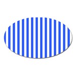 Blue Stripes, Sticker, Stickers Oval Magnet