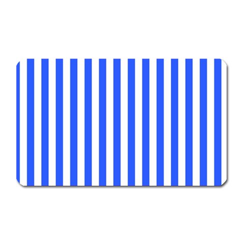 Blue Stripes, Sticker, Stickers Magnet (Rectangular) from ArtsNow.com Front