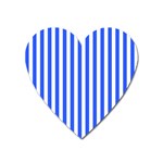 Blue Stripes, Sticker, Stickers Heart Magnet