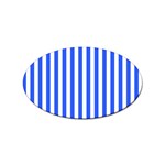 Blue Stripes, Sticker, Stickers Sticker Oval (10 pack)