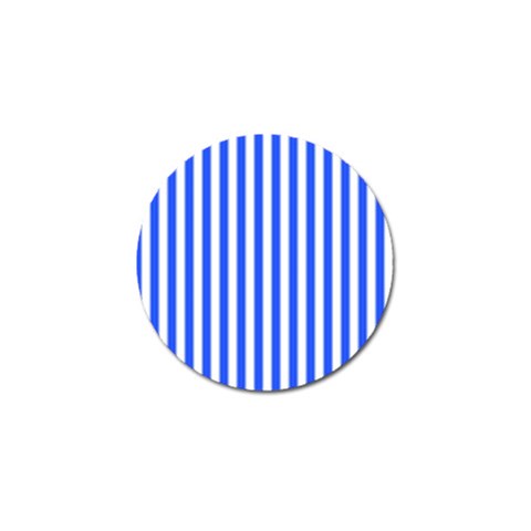 Blue Stripes, Sticker, Stickers Golf Ball Marker (10 pack) from ArtsNow.com Front