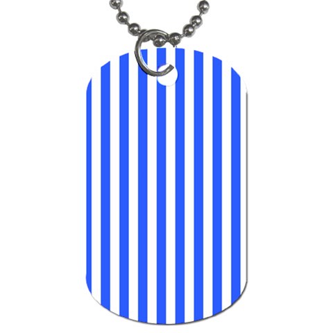 Blue Stripes, Sticker, Stickers Dog Tag (Two Sides) from ArtsNow.com Front