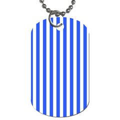 Blue Stripes, Sticker, Stickers Dog Tag (Two Sides) from ArtsNow.com Front