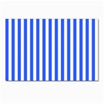 Blue Stripes, Sticker, Stickers Postcards 5  x 7  (Pkg of 10)