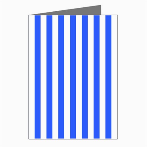 Blue Stripes, Sticker, Stickers Greeting Card from ArtsNow.com Left