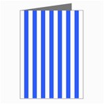 Blue Stripes, Sticker, Stickers Greeting Cards (Pkg of 8)