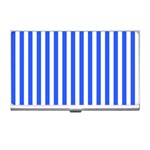 Blue Stripes, Sticker, Stickers Business Card Holder