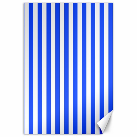 Blue Stripes, Sticker, Stickers Canvas 12  x 18  from ArtsNow.com 11.88 x17.36  Canvas - 1