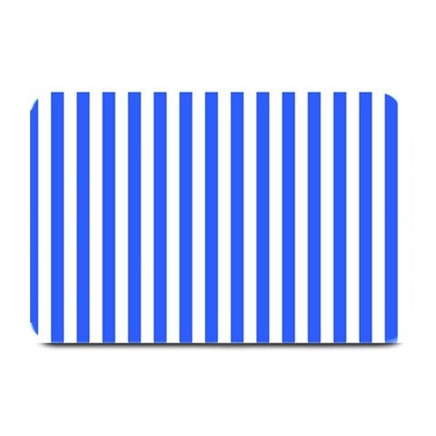 Blue Stripes, Sticker, Stickers Plate Mats from ArtsNow.com 18 x12  Plate Mat